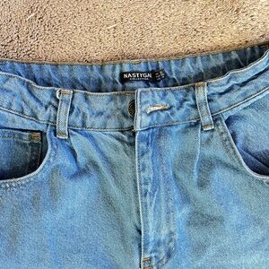 Nasty Gal Blue Denim Jeans